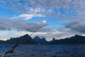 Departing Mo'orea.